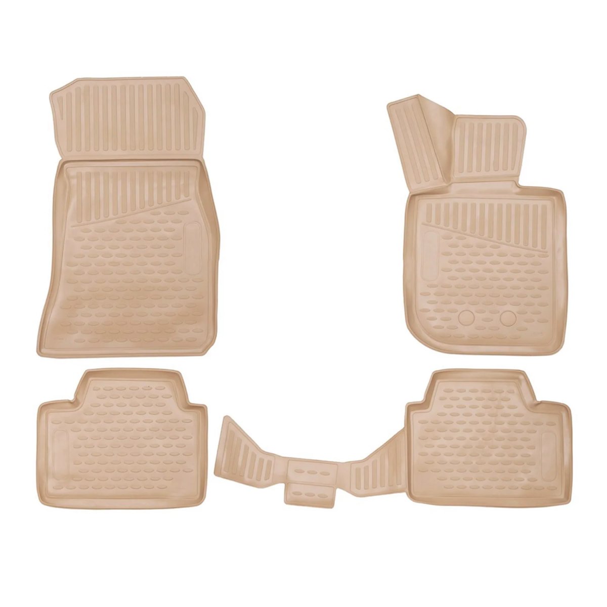 BMW 3 Series G21 Floor Mats - Omac - Rubber TPE 4 Pcs - Beige - '19-'25